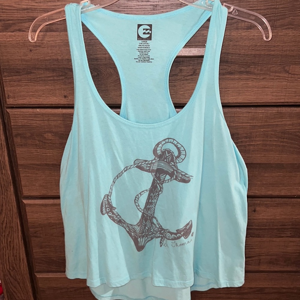 Billabong blue anchor tank